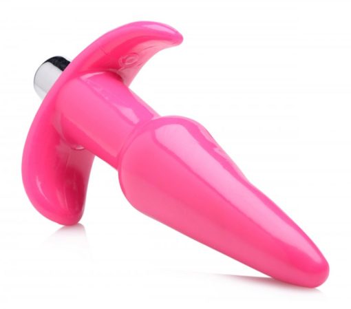 Frisky Thrilling Pink Smooth Vibrating Anal Plug - Image 4