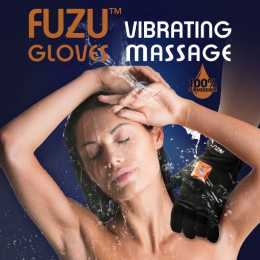 Fuzu Vibrating Massage Glove Right Hand Black Body Massagers 3