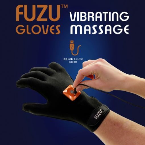 Fuzu Vibrating Massage Glove Right Hand Black Body Massagers Main Image