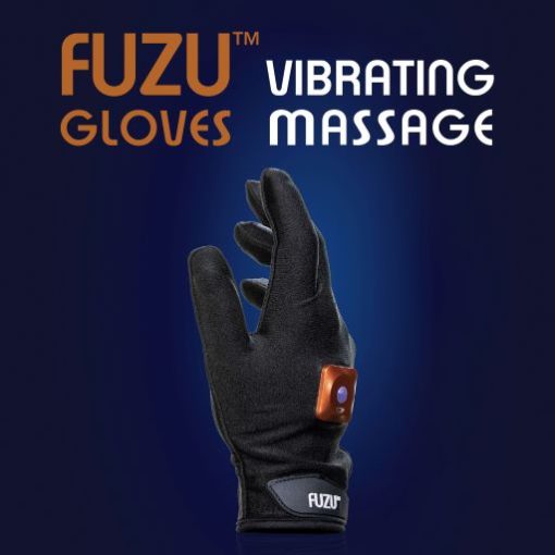Fuzu Vibrating Massage Glove Right Hand Black - Image 4