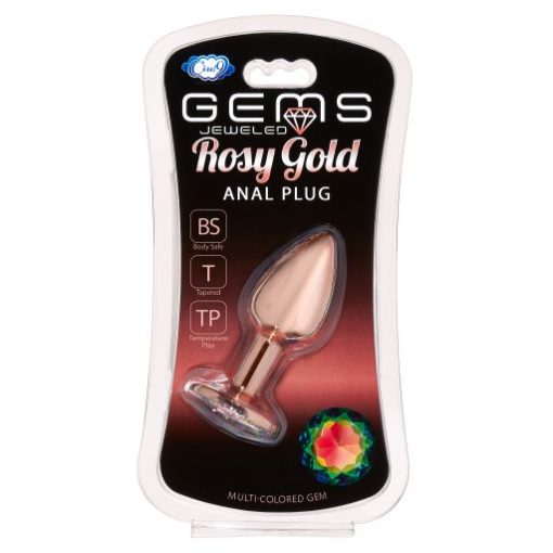 Gems rosy gold anal plug small butt plugs main image