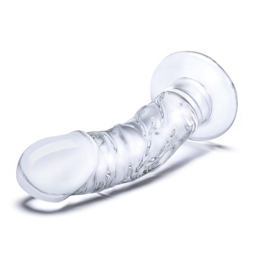 Glas 7 Curved Realistic Glass Dildo W Veins " Small & Medium Dildos 3