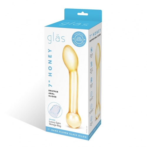 Glas 7In Honey Dripper Anal Slider Prostate Massagers 3