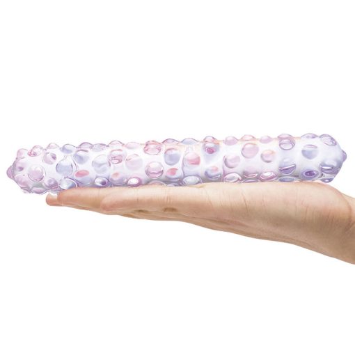 Glas 9 Purple Rose Nubby Dildo " 2