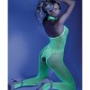 Glow Moonbeam Crotchless Bodystocking Neon Green O/S Naughty Role Play 3