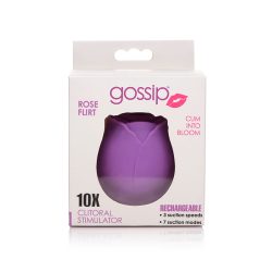 Gossip Rose 10X Silicone Clit Suction Stimulator Violet Rechargeable Vibrators Main Image