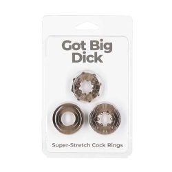 Got Big Dick 3Pk Rings Cock Ring Trios Main Image