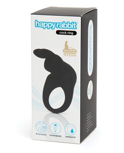 Happy Rabbit Rabbit Cock Ring Black Couples Vibrating Cock Rings Main Image