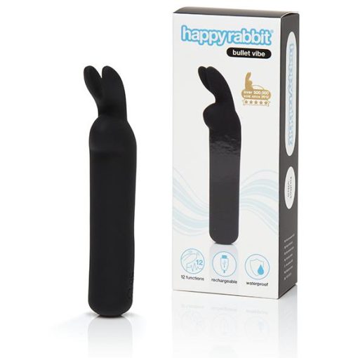 Happy Rabbit Rabbit Ears Bullet Vibe Black Rabbit Style 3