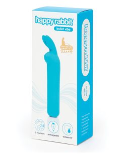 Happy Rabbit Rabbit Ears Bullet Vibe Blue Rechargeable Vibrators Main Image