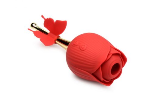 Inmi Bloomgasm Flutter Sucking Rose W/ Butterfly Teaser Rechargeable Vibrators Main Image