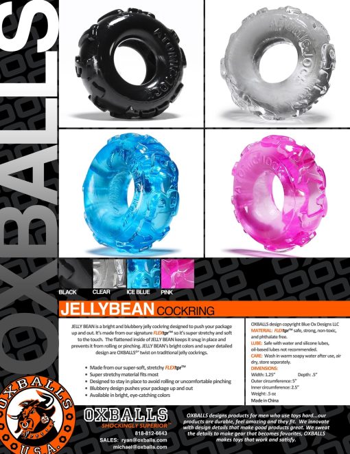 Jelly Bean Cockring Pink - Image 3