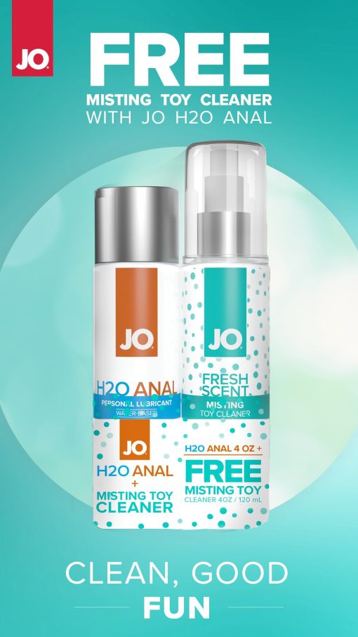 Jo H2O Anal Original 4Oz W/ Misting Toy Cleaning 4Oz Gwp 1