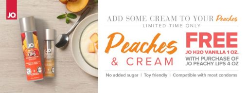 Jo Peaches & Cream Peachy Lips 4Oz & Vanilla 1Oz - Image 3