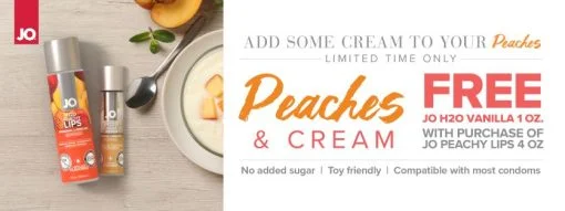 Jo Peaches & Cream Peachy Lips 4Oz & Vanilla 1Oz - Image 3