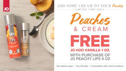 Jo Peaches & Cream Peachy Lips 4Oz & Vanilla 1Oz - Image 4