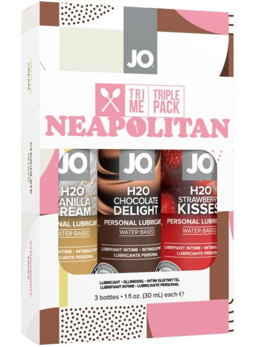 Jo Tri-Me Neopolitan Triple Pk 1 Oz Flavored Lubes 3