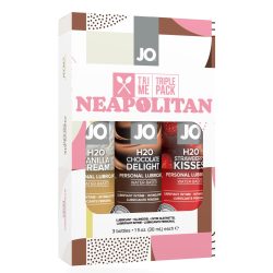 Jo Tri-Me Neopolitan Triple Pk 1 Oz Flavored Lubes Main Image