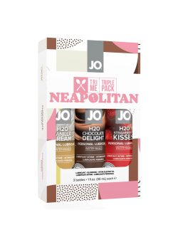 Jo Tri-Me Neopolitan Triple Pk 1 Oz Flavored Lubes Main Image