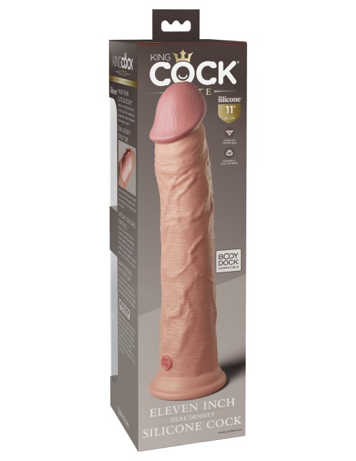 King Cock Elite 11 In Dual Density Light Large Dildos 3