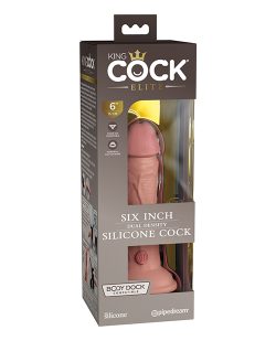 King Cock Elite 6 In Dual Density Light Small & Medium Dildos Main Image