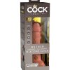 King Cock Elite 6 In Vibrating Dual Density Tan Anal Vibrators Main Image