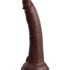 King Cock Elite 7 In Vibrating Dual Density Brown - Image 4