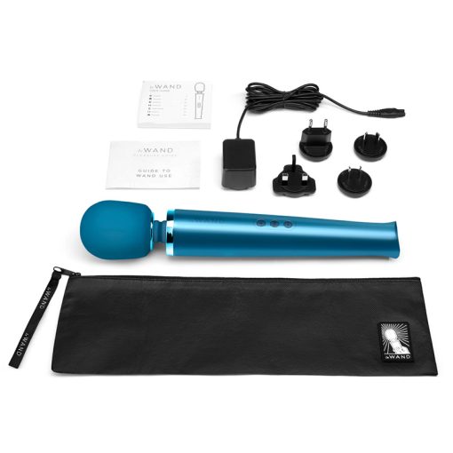 Le Wand Pacific Blue Wand Rechargeable (Net) Rechargeable Vibrators Main Image