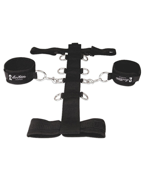 Lux fetish 3pc adjustable neck & wrist restraint set 1