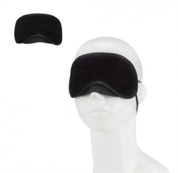 Lux Fetish Peek A Boo Love Mask Black Blindfolds 3