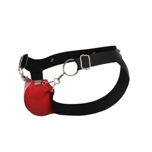 Male Basics Dngeon Snap Jockstrap Red O/S (Hanging) Mens Wear Main Image