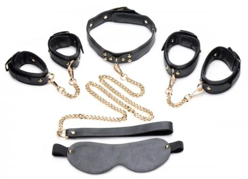 Master Series Black & Gold Bondage Set - Image 3