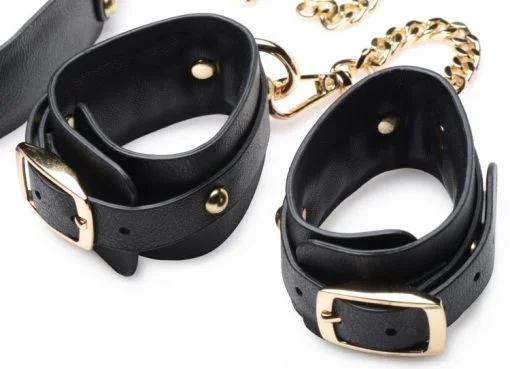 Master Series Black & Gold Bondage Set - Image 4