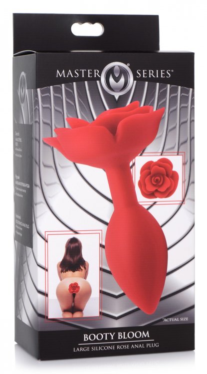 Master series booty bloom rose anal plug large huge butt plugs main image