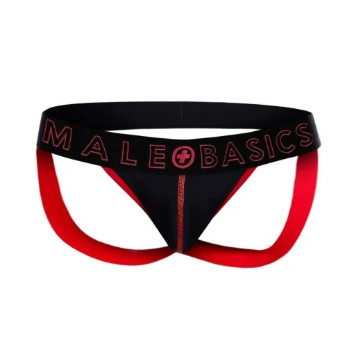 Mb Neon Jock Red Large Mens Wear 3