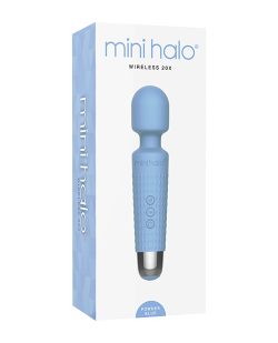 Mini Halo Powder Blue Rechargeable Vibrators Main Image