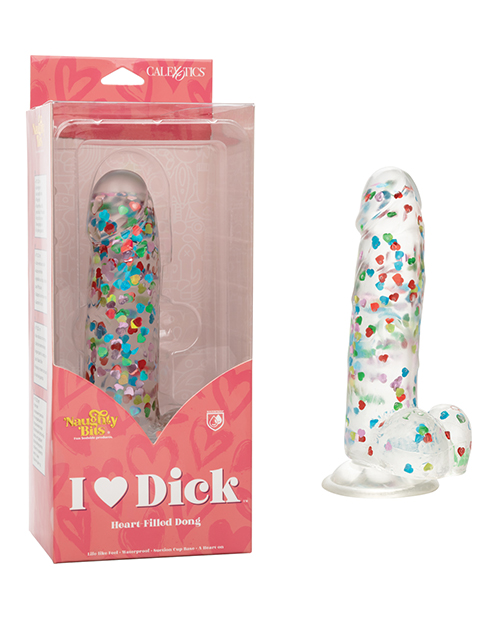 Naughty bits i love dick heart filled dong large dildos main image