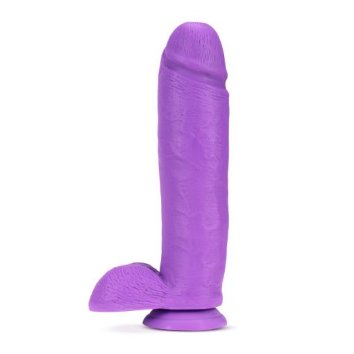 Neo 10In Dual Density Dildo Neon Purple - Image 4