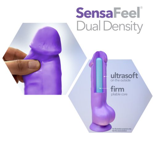 Neo 11In Dual Density Dildo Neon Purple Large Dildos 3