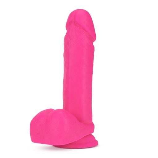 Neo 8In Dual Density Dildo Neon Pink Large Dildos 3