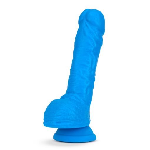 Neo 9In Dual Density Dildo Neon Blue Large Dildos 3