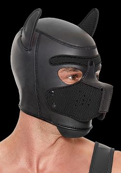 Neoprene Puppy Hood Black Restraints Main Image