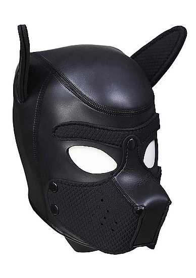 Neoprene puppy hood black 1