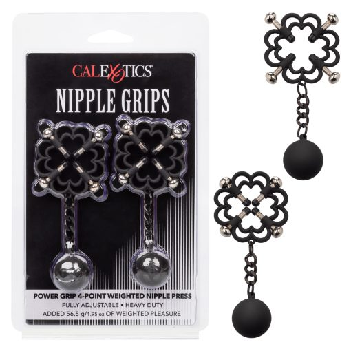 Nipple grips power grip 4 point weighted press bondage kits main image