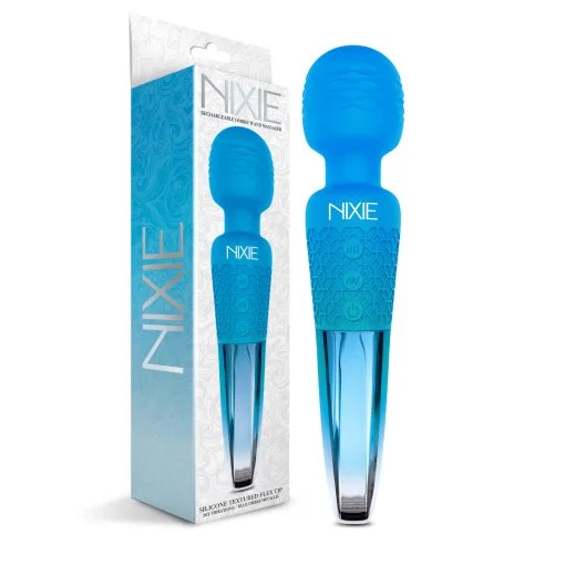 Nixie Wand Massager Blue Ombre Metallic Body Massagers 3