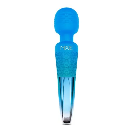 Nixie Wand Massager Blue Ombre Metallic - Image 3