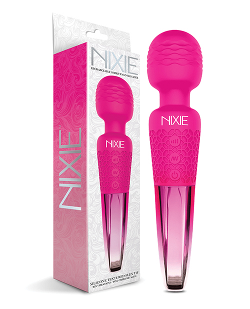Nixie wand massager pink ombre metallic body massagers 3