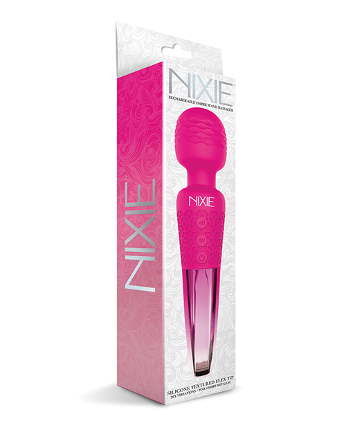 Nixie wand massager pink ombre metallic body massagers main image