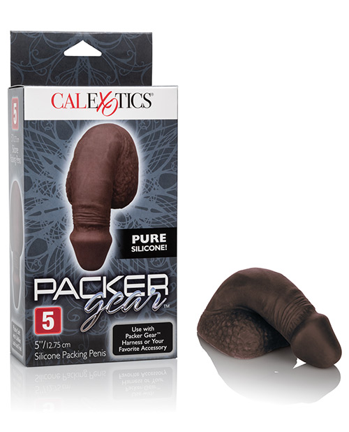 Packer gear 5in silicone penis black 2