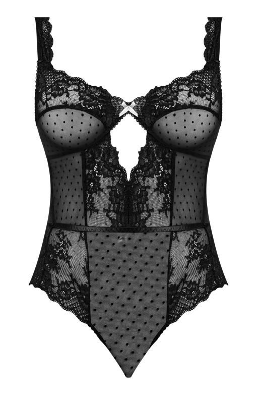 Passion Pointe Balconette Teddy Black 2Xl Teddies 3